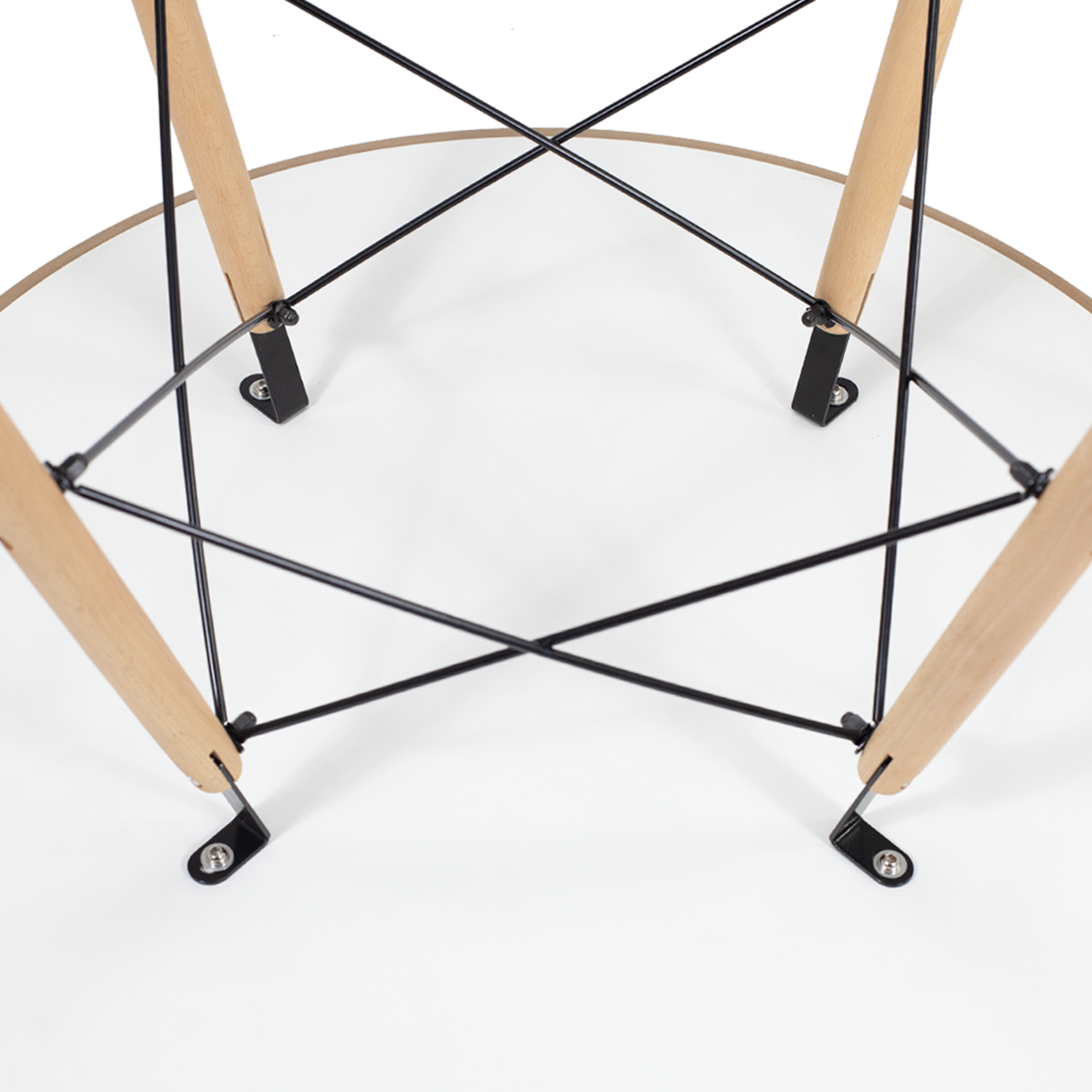 Kit Mesa Redonda Chanfrada Eames 90cm com 4 Cadeiras Kaila La Mobilia - Foto 9