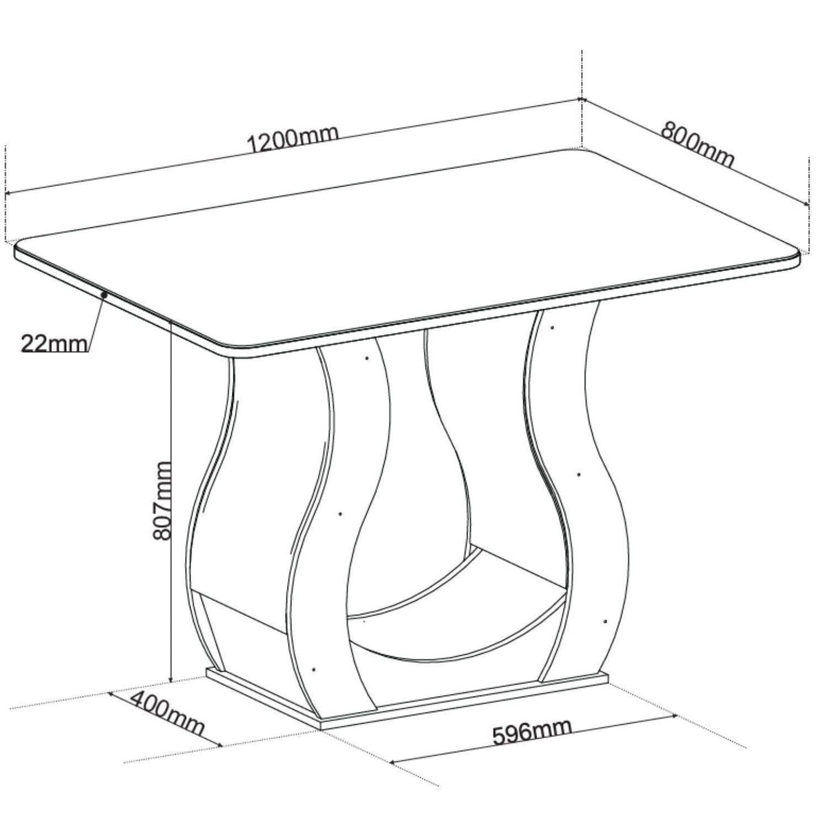 Conjunto Mesa de Jantar MDF/Vidro 4 Cadeiras Inspirare Cia dos Móveis Bege/Mel - Foto 8