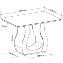 Conjunto Mesa de Jantar MDF/Vidro 4 Cadeiras Inspirare Cia dos Móveis Bege/Mel - Foto 8