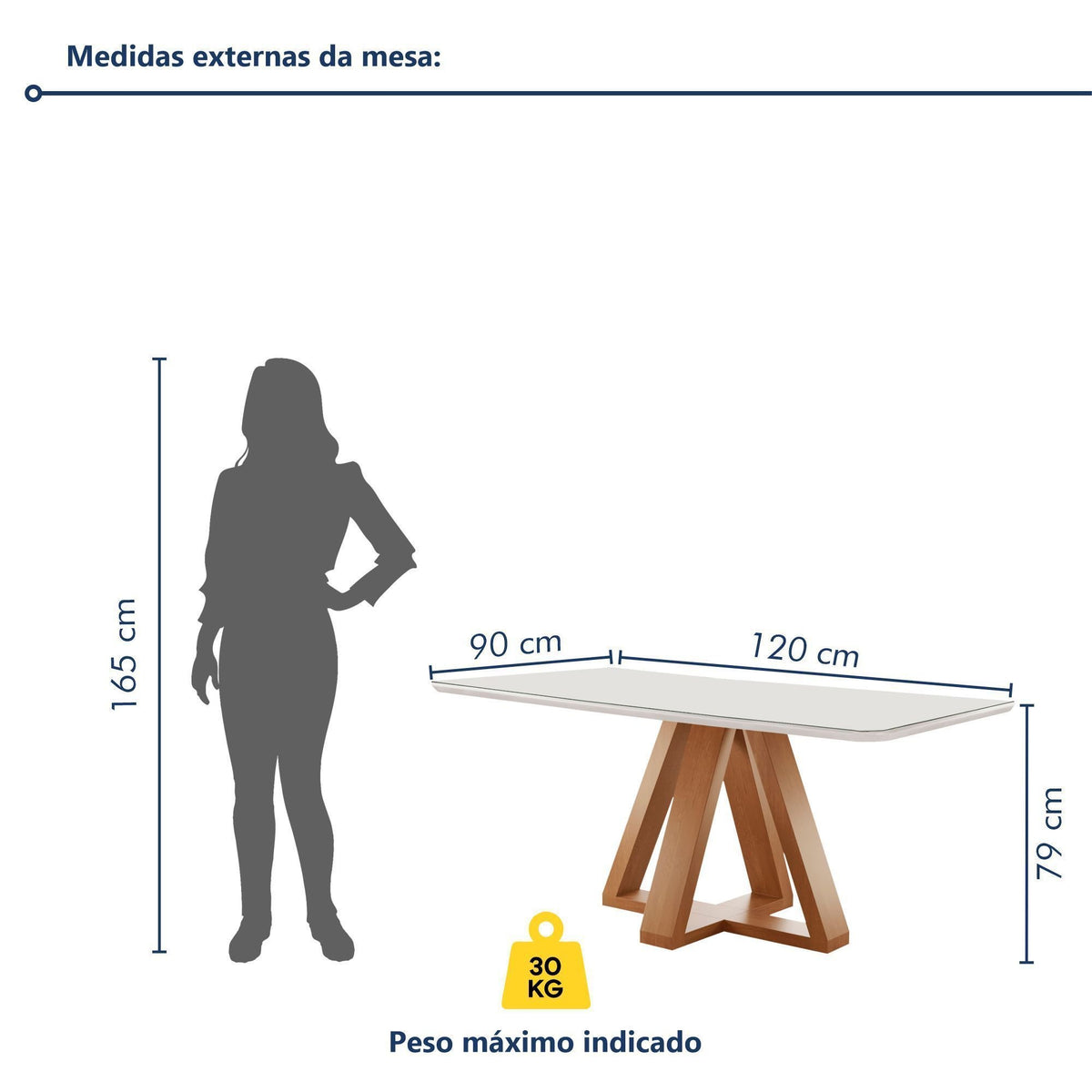 Conjunto Mesa Tampo Smart Plus Vidro Kyra 120CMX90CM 4 Cadeiras Arizona - Foto 10