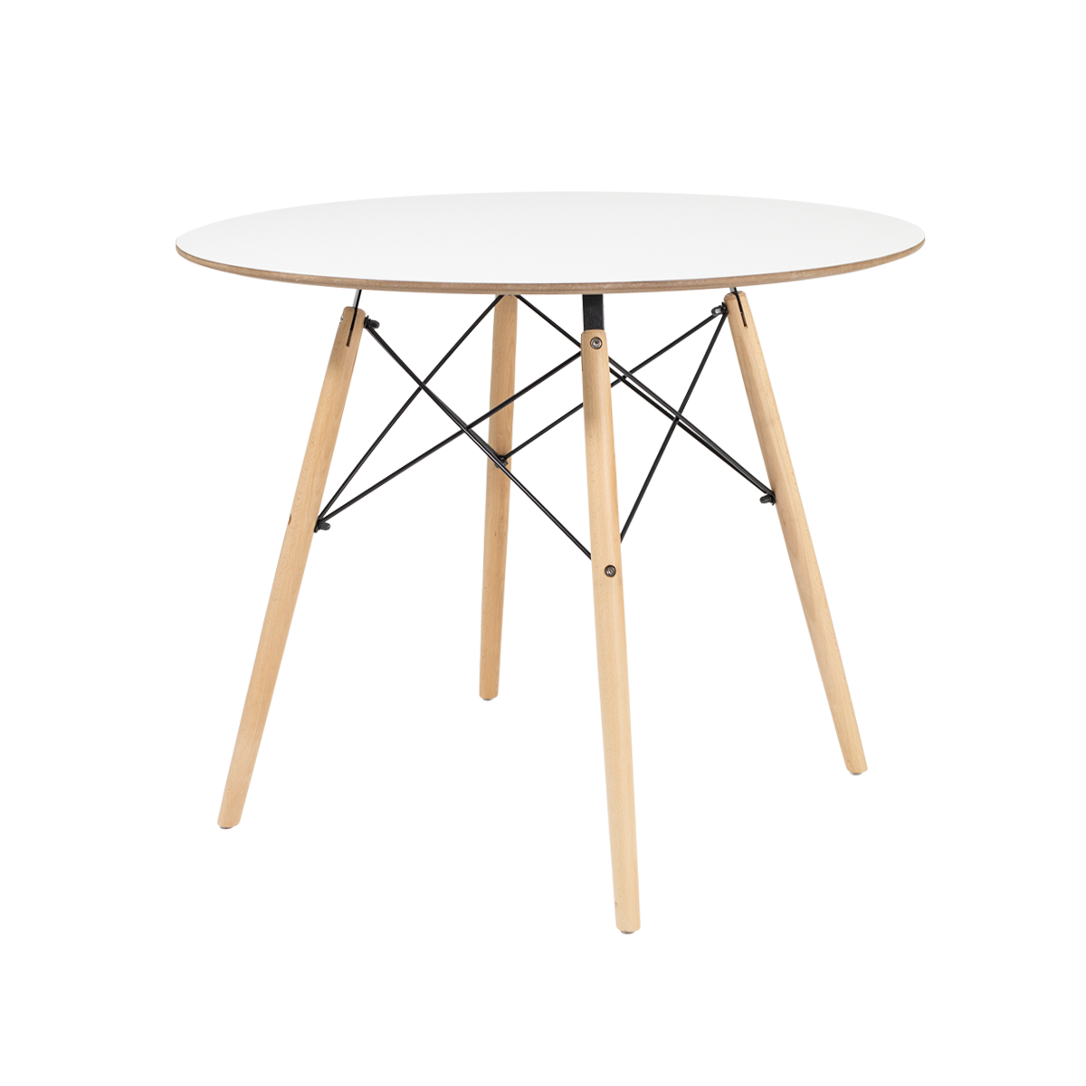 Kit Mesa Redonda Chanfrada Eames 90cm com 4 Cadeiras Kaila La Mobilia - Foto 7