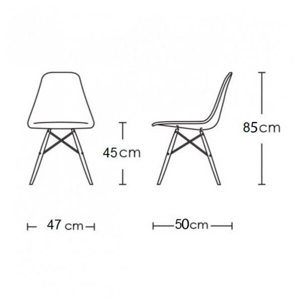 Conjunto Mesa 4 Cadeiras Brancas Eiffel 90cm Base Madeira Tampo Branco - Foto 6