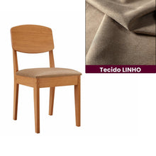 Conjunto Sala de Jantar Mesa Tampo 180cm Canto Copo de MDF e 6 Cadeiras Dublin Cleo Cia dos Móveis - Foto 5