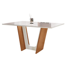 Conjunto Sala de Jantar Mesa Tampo Dakota Plus Vidro 160x80cm com 6 Cadeiras Luisa Cia dos Móveis - Foto 12