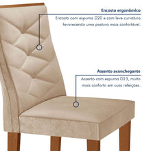 Conjunto Mesa Redonda com 4 Cadeiras Tampo MDF Barcelona Cia dos Móveis - Foto 7