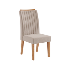 Conjunto Mesa de Jantar MDF/Vidro 4 Cadeiras Inspirare Cia dos Móveis Bege/Mel - Foto 3