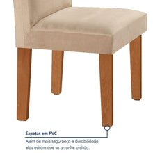 Conjunto Sala de Jantar Mesa Tampo Dakota Plus Vidro 160x80cm com 6 Cadeiras Luisa Cia dos Móveis - Foto 8