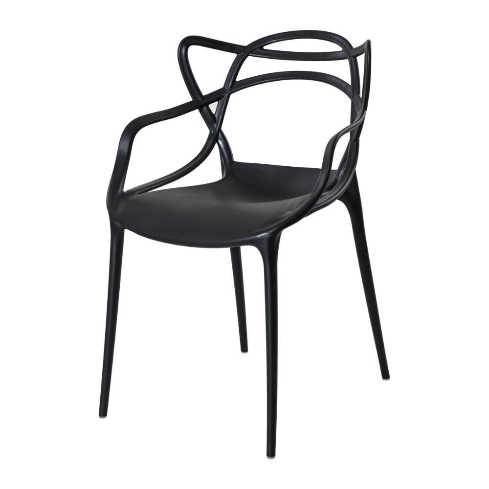 Conjunto Mesa Redonda Eames Black 90cm + 4 Cadeiras Allegra Sala Cozinha Jantar - La Mobilia - Foto 2