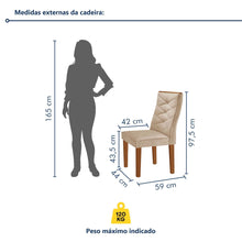Conjunto Mesa Redonda com 4 Cadeiras Tampo MDF Barcelona Cia dos Móveis - Foto 11
