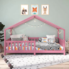 Cama Casinha Montessoriana Solteiro Lisan - 100% Madeira Maciça [Grade de Proteção 32cm] - Imagem 3