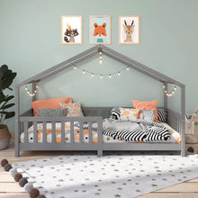 Cama Casinha Montessoriana Solteiro Lisan - 100% Madeira Maciça [Grade de Proteção 32cm] - Imagem 4