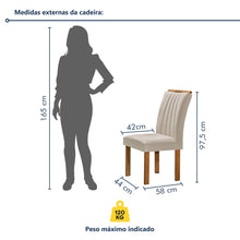 Conjunto Mesa Tampo Smart Plus Vidro Kyra 120CMX90CM 4 Cadeiras Arizona - Foto 11