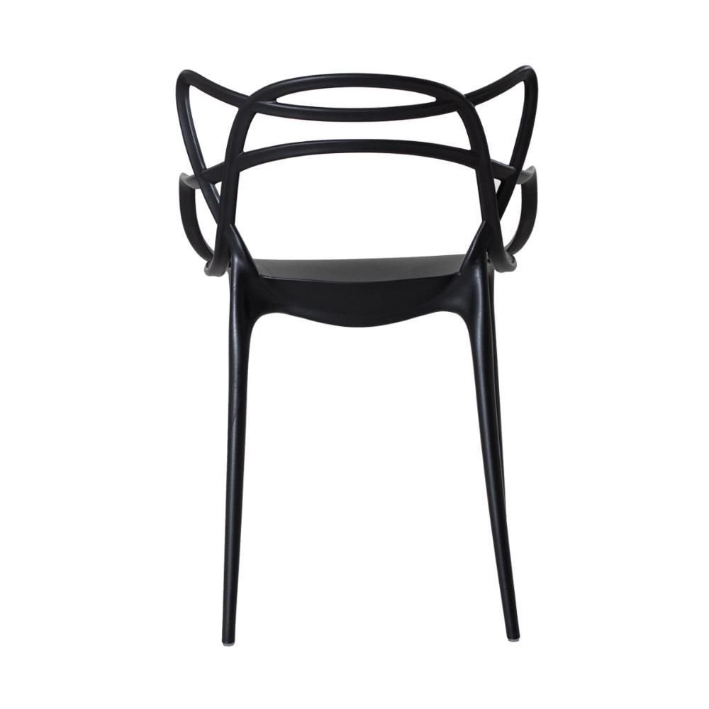 Conjunto Mesa Redonda Eames Black 90cm + 4 Cadeiras Allegra Sala Cozinha Jantar - La Mobilia - Foto 5