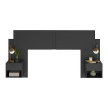 Cabeceira Extensível Casal/Queen com 2 Mesas de Cabeceira - 100% MDF [Kit Completo] - Imagem 2