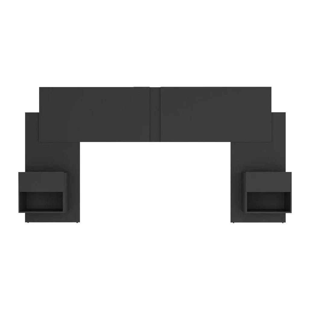 Cabeceira Extensível Casal/Queen com 2 Mesas de Cabeceira - 100% MDF [Kit Completo] - Imagem 4