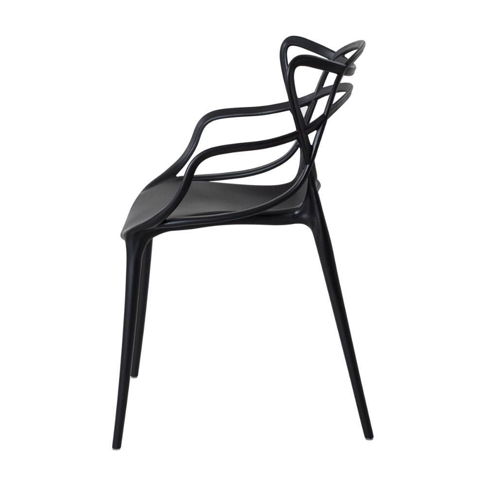 Conjunto Mesa Redonda Eames Black 90cm + 4 Cadeiras Allegra Sala Cozinha Jantar - La Mobilia - Foto 4