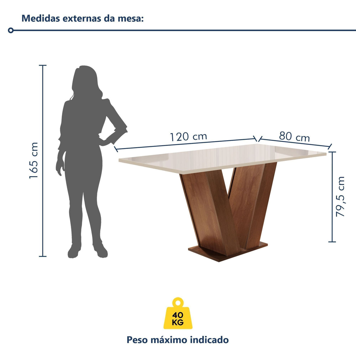 Conjunto Sala de Jantar Mesa Tampo de Vidro 4 Cadeiras Espanha Cia dos Móveis - Foto 10