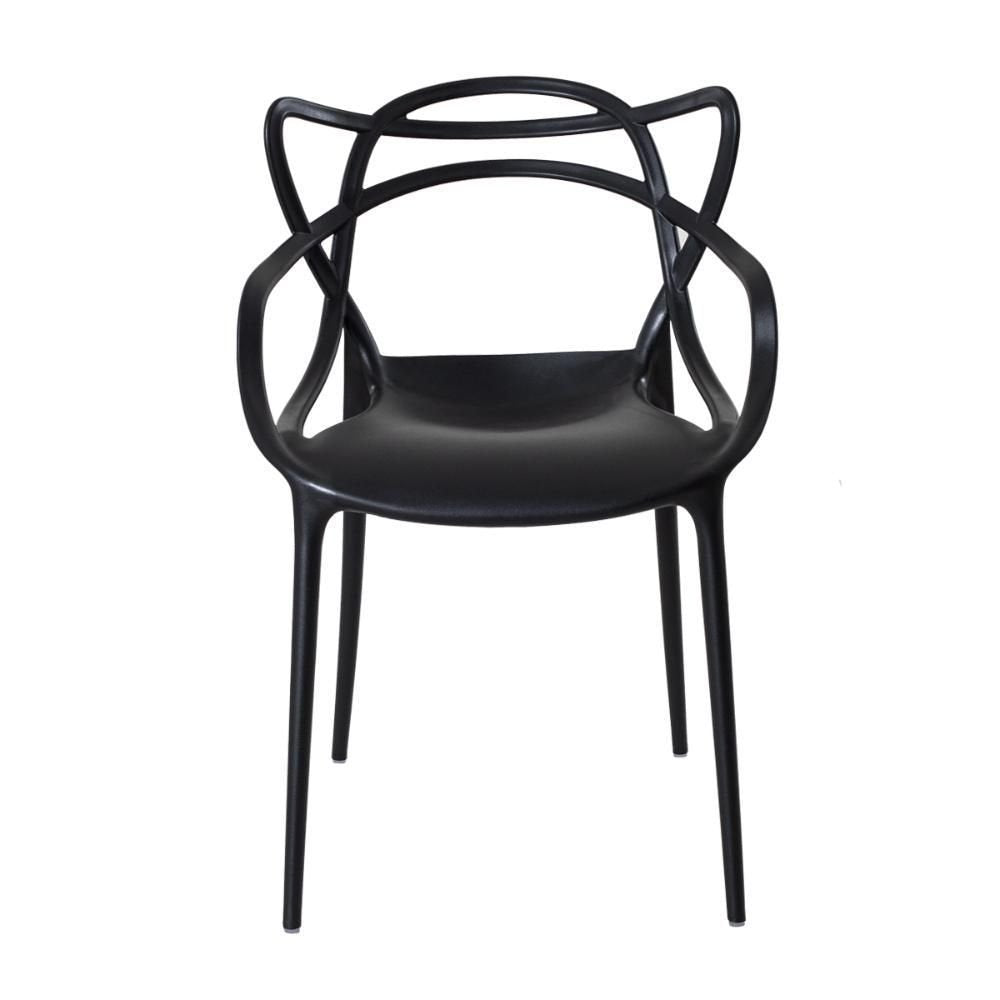 Conjunto Mesa Redonda Eames Black 90cm + 4 Cadeiras Allegra Sala Cozinha Jantar - La Mobilia - Foto 3