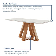 Conjunto Mesa Tampo Smart Plus Vidro Kyra 120CMX90CM 4 Cadeiras Arizona - Foto 5