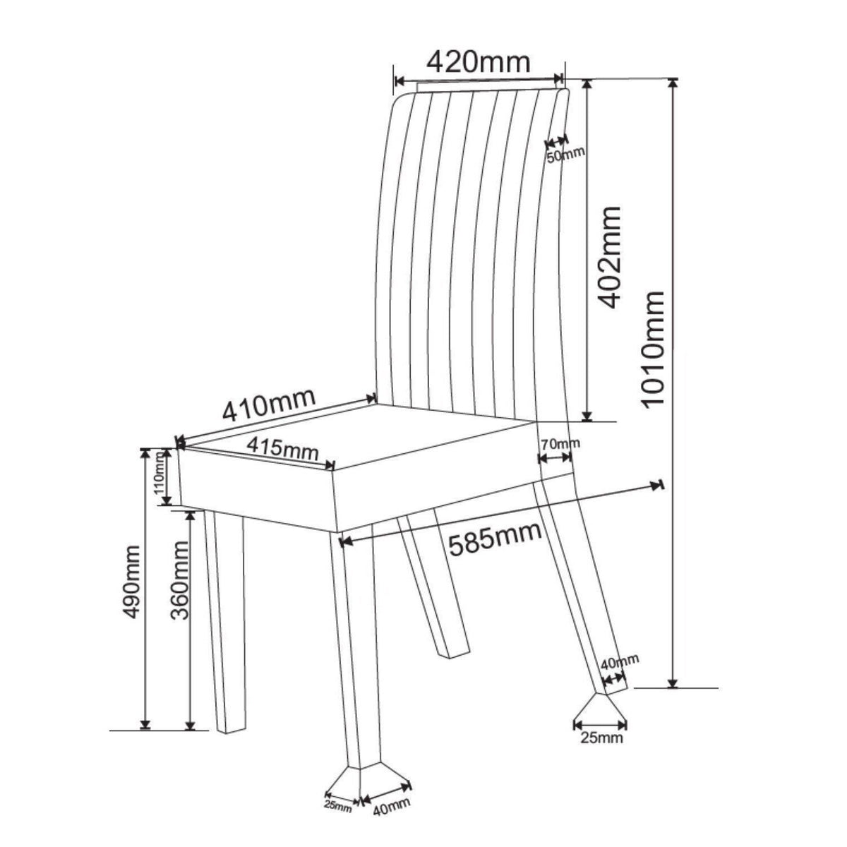 Conjunto Mesa de Jantar MDF/Vidro 4 Cadeiras Inspirare Cia dos Móveis Bege/Mel - Foto 9