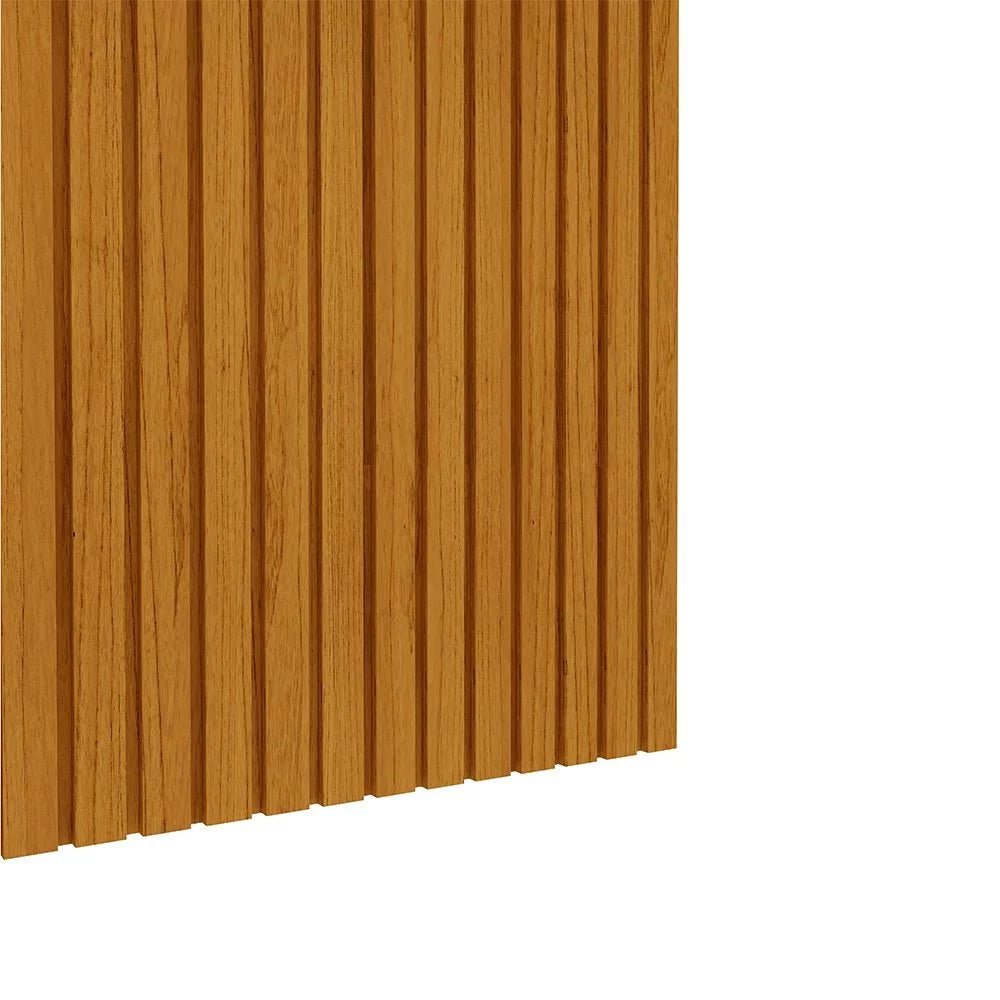 Painel Home Ripado para TV Até 75" com LED e 2 Gavetas - 100% MDF Naturale/Off White [Altura 2.50m] - Imagem 6