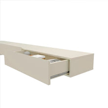 Painel Home Ripado para TV Até 75" com LED e 2 Gavetas - 100% MDF Naturale/Off White [Altura 2.50m] - Imagem 7