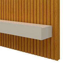 Painel Home Ripado para TV Até 75" com LED e 2 Gavetas - 100% MDF Naturale/Off White [Altura 2.50m] - Imagem 8