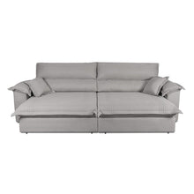 Sofá Retrátil Reclinável 2,30m Nivus Cinza c/ Molas Ensacadas - King House - Imagem 5