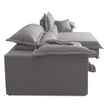 Sofá Retrátil Reclinável 2,30m Nivus Cinza c/ Molas Ensacadas - King House - Imagem 6