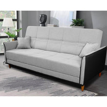 Sofá Cama Sérvia 2,00m Cinza Linho Rustico