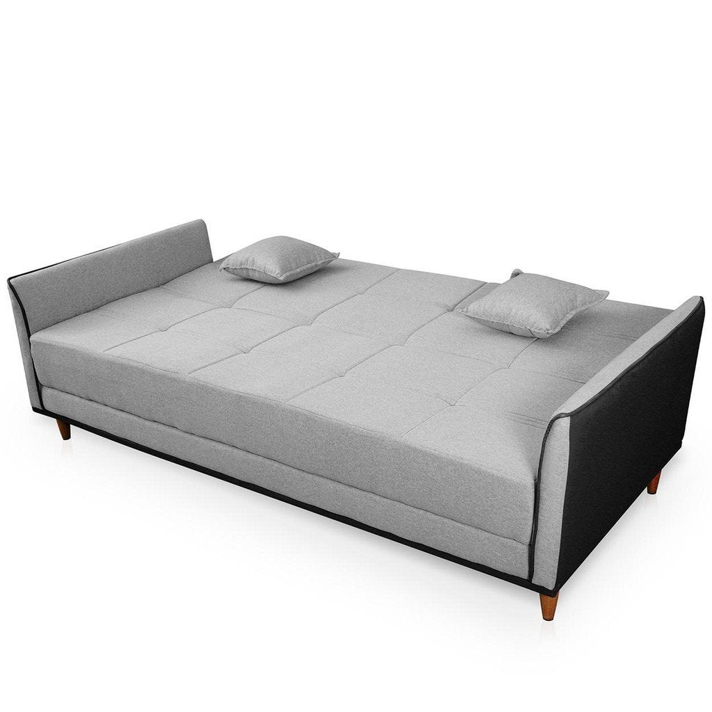 Sofá Cama Sérvia 2,00m Cinza Linho Rustico - Imagem 5
