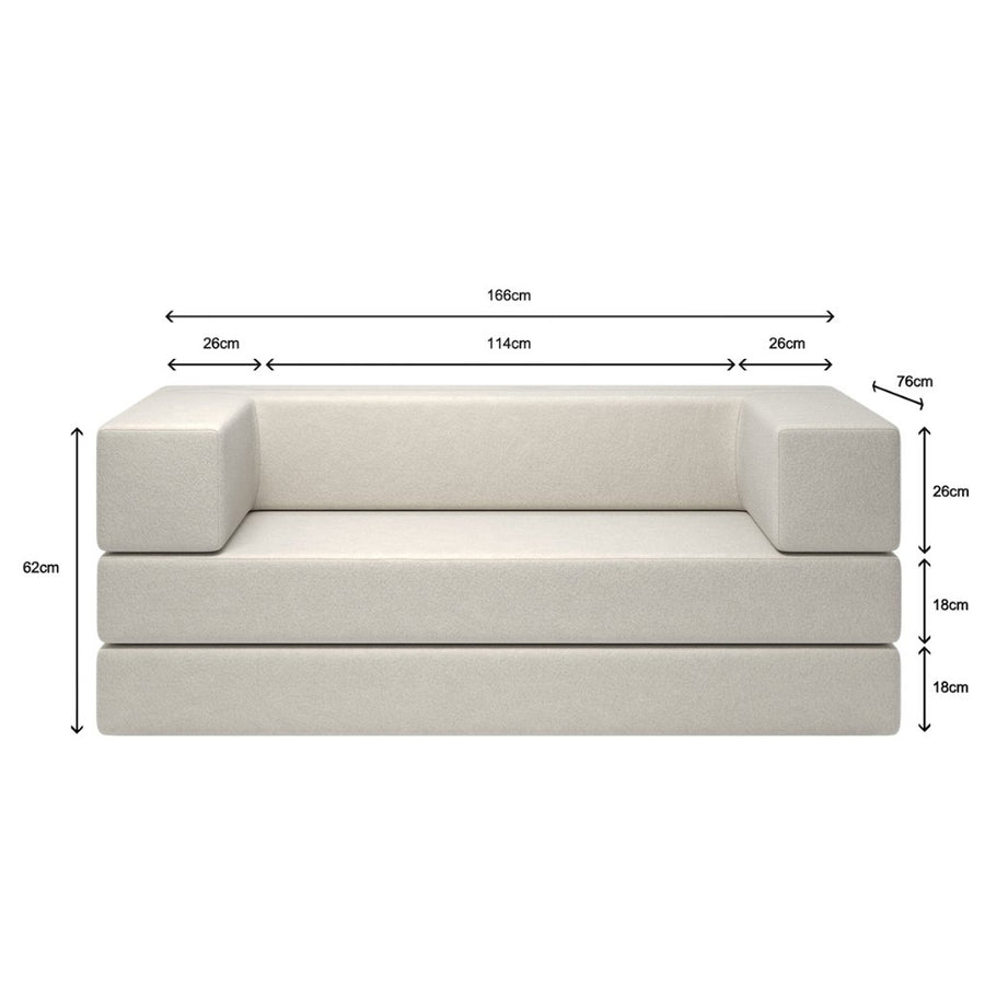 Sofá Cama Buty 2 em 1 Espuma para Sala Quarto Compacto Confortável Prático Ideal para Ambientes Pequenos Apartamento