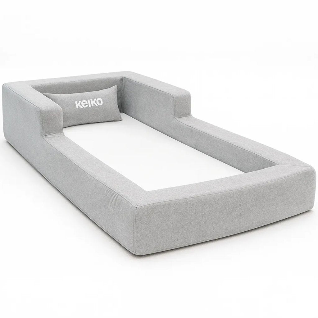 Cama Montessoriana Solteiro Aconchego 100% Espuma Cinza - Imagem 2