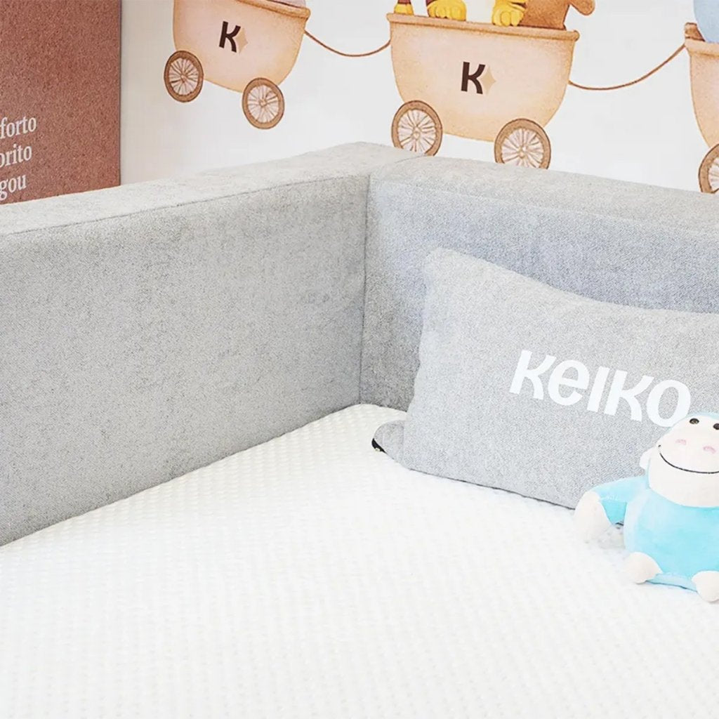 Cama Montessoriana Solteiro Aconchego 100% Espuma Cinza - Imagem 5