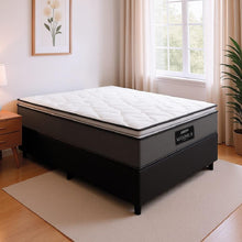 Cama Box Casal Colchão Molas Ensacadas Pillow Maximus 138x188x62cm Cinza / Preto Gazin - Imagem 2