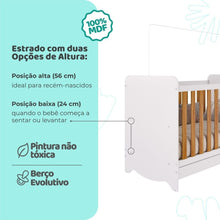 Quarto de Bebê Completo com Berço Americano Ben 3 Em 1 Cômoda Uli 4 Gavetas 100%MDF - Imagem 3