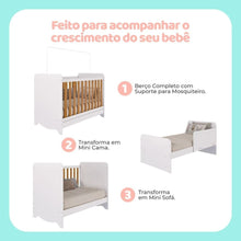 Quarto de Bebê Completo com Berço Americano Ben 3 Em 1 Cômoda Uli 4 Gavetas 100%MDF - Imagem 4