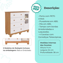 Quarto de Bebê Completo com Berço Americano Ben 3 Em 1 Cômoda Uli 4 Gavetas 100%MDF - Imagem 5