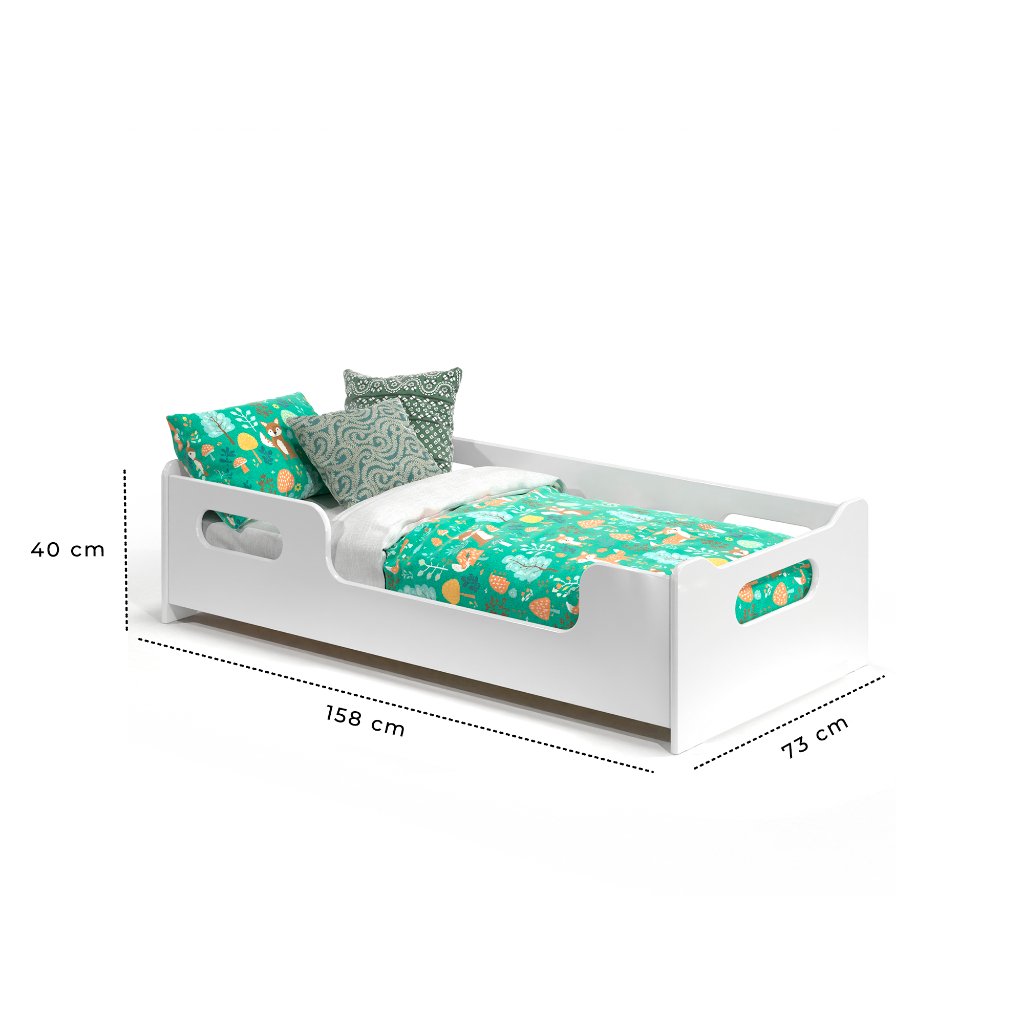 Cama Infantil Montessoriana Baixa Com Colchão Incluso Juvenil Quarto Criança Menina Menino Encanto - Imagem 8