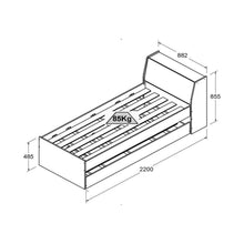 Cama Solteiro Bicama Ditália Branco - Imagem 3