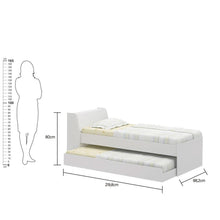 Cama Solteiro Bicama Ditália Branco - Imagem 5