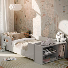Cama Infantil Montessoriana Baixa para Colchão Nicho e Sapateira Quarto Criança Menina Menino - Imagem 3