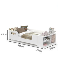 Cama Infantil Montessoriana Baixa para Colchão Nicho e Sapateira Quarto Criança Menina Menino - Imagem 8