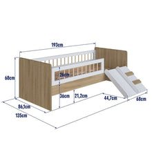 Cama Infantil Montessoriana Affetto com Escada e Escorregador - Imagem 3