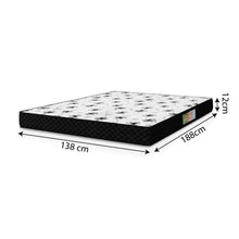 Cama Box Com Baú Casal Colchão Espuma 138x188x53cm Polar Branco / Preto - Imagem 4