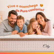 Cama Box Baú Colchão Casal Molas Ensacadas City Pillow Top 138x188x64cm Branco / Bege Hellen - Imagem 7