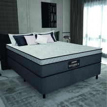 Cama Box Casal Colchão Gazin Molas Ensacadas 138x188x62cm Linho Grafite / Preto - Suporta até 120Kg por Pessoa - Imagem 2