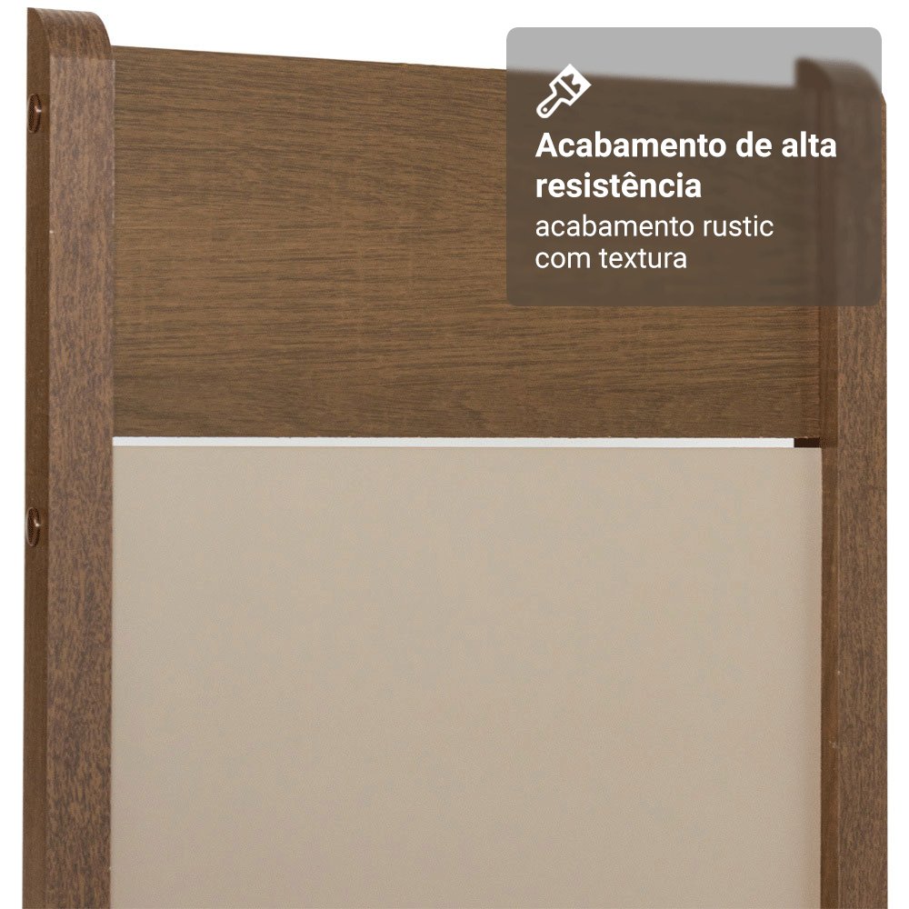 Conjunto Sala de Jantar Mesa Tampo de Madeira com 2 Cadeiras - Imagem 6
