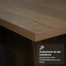 Conjunto Sala de Jantar Mesa Tampo de Madeira com 2 Cadeiras - Imagem 7