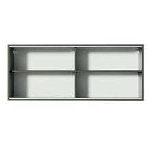 Armário de Cozinha Aéreo 2 Portas de Correr de Vidro Reflex Preto - Imagem 7